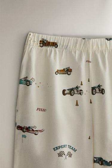 PYJAMA ENFANT FLANELLE CHIEN PILOTE - Beige clair de Zara - Image 4