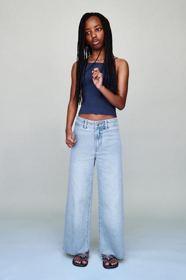 MARINE JEANS - Light blue by Zara