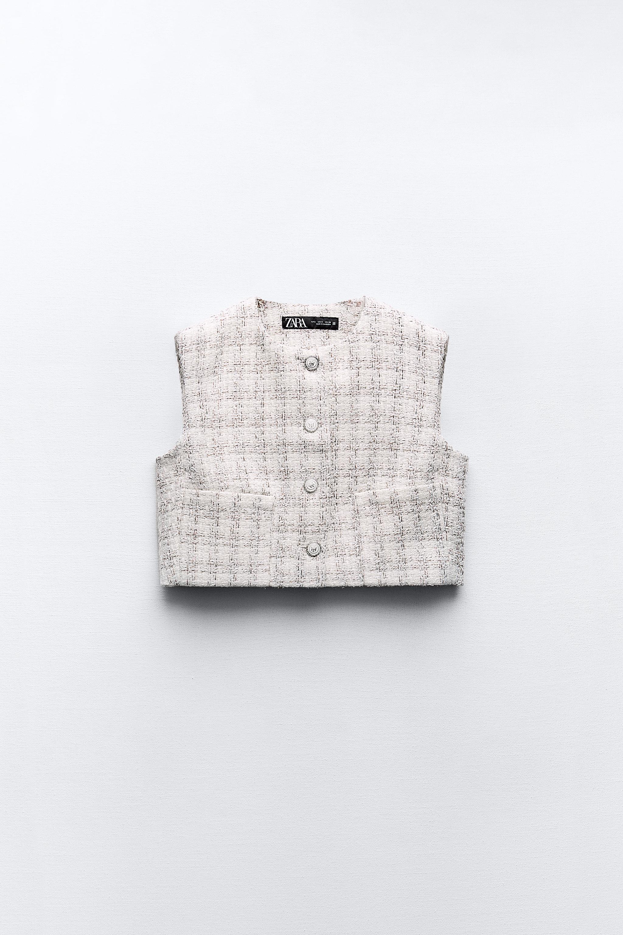 Zara 2025 tweed vest