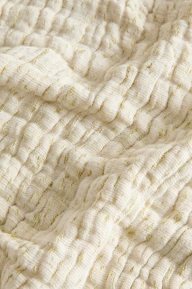 Zara COTTON BLANKET - Green