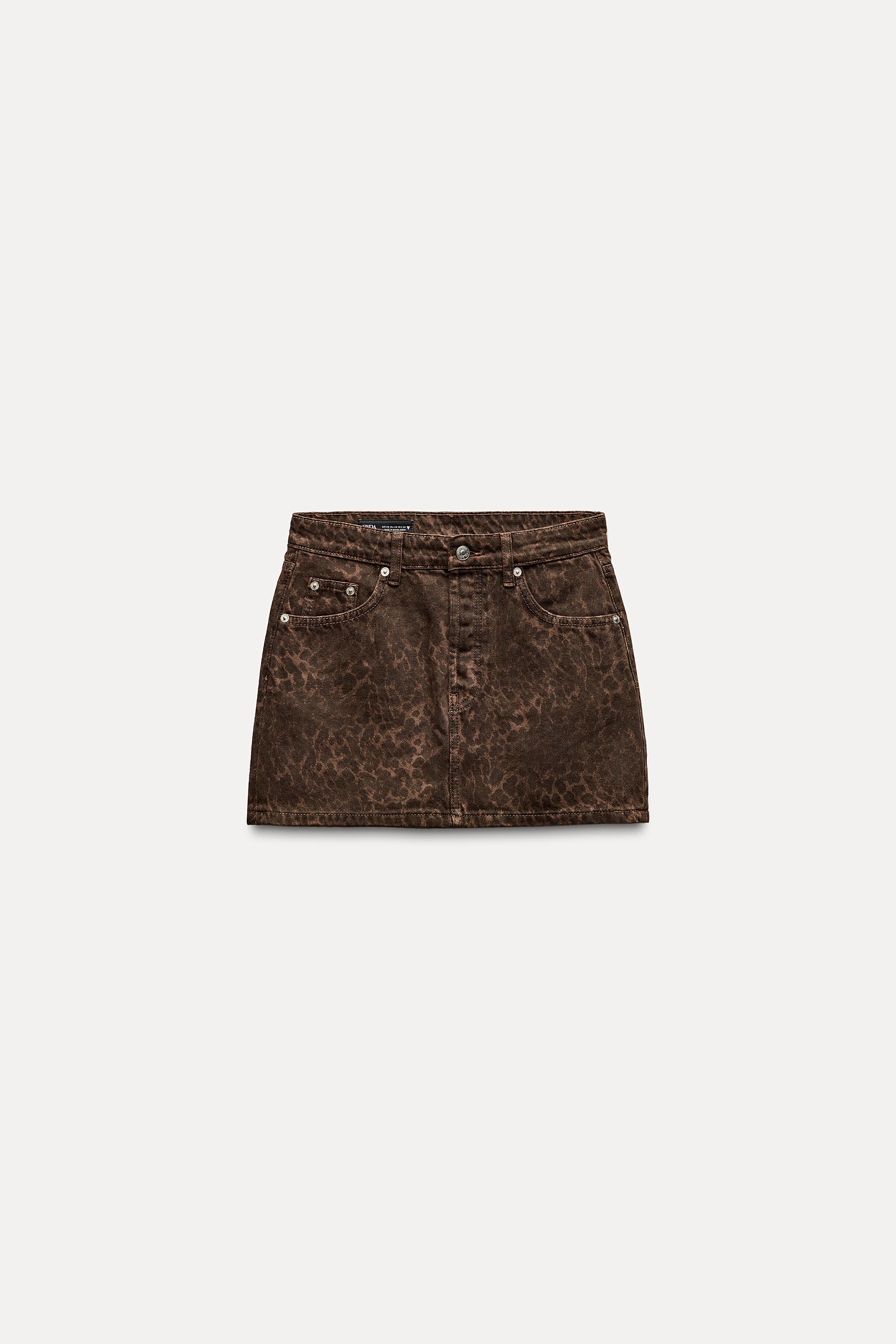 Cheetah skirt zara hotsell