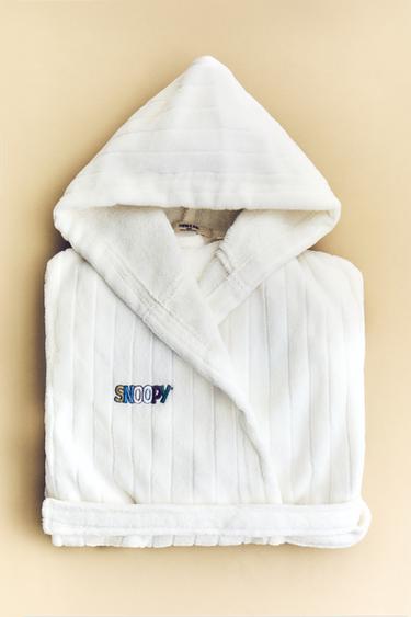 PEIGNOIR ENFANT VELOURS PEANUTS™ - Blanc cassé de Zara