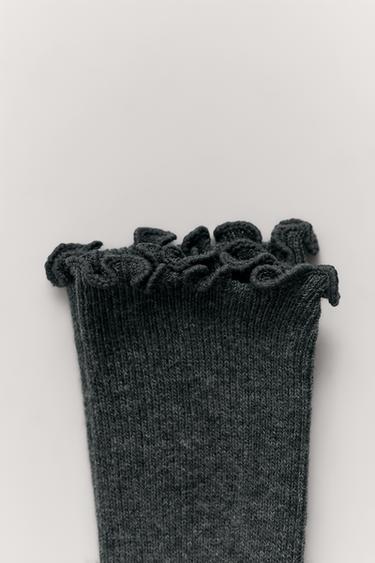 3-PACK OF TOWELLING LONG SOCKS - Black / White by Zara