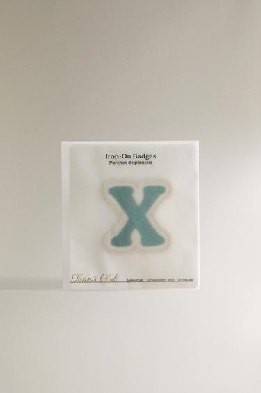 THERMO-ADHESIVE LETTER X PATCH - Blue by Zara - Image 4