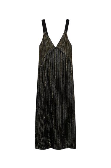 STRAPPY SEQUIN DRESS