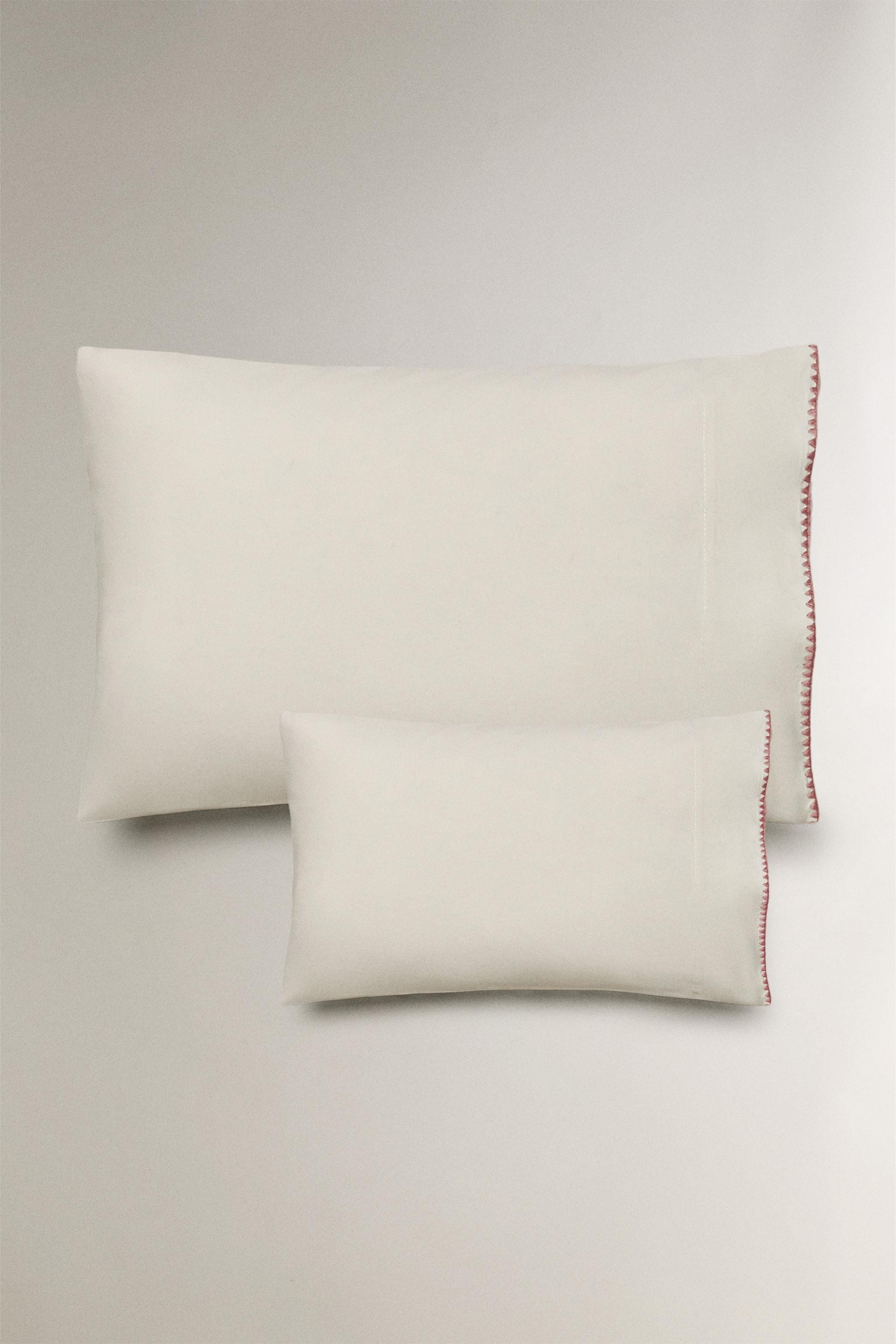 TAIE D’OREILLER ENFANT COTON POINT COQUILLE