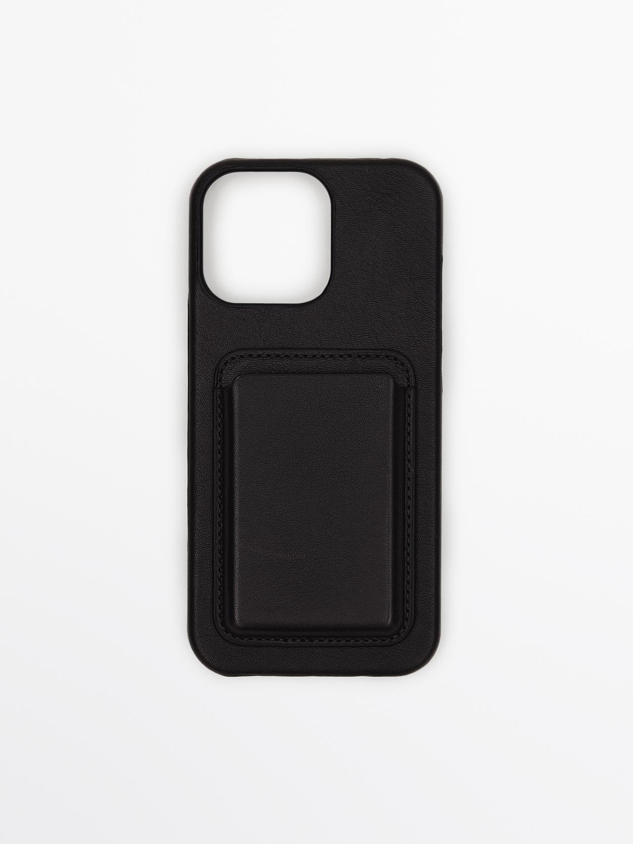 Nappa leather iPhone 16 Pro Max case — Brown
