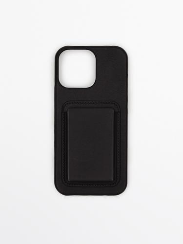 Nappa leather iPhone 16 Pro Max case — Brown 1