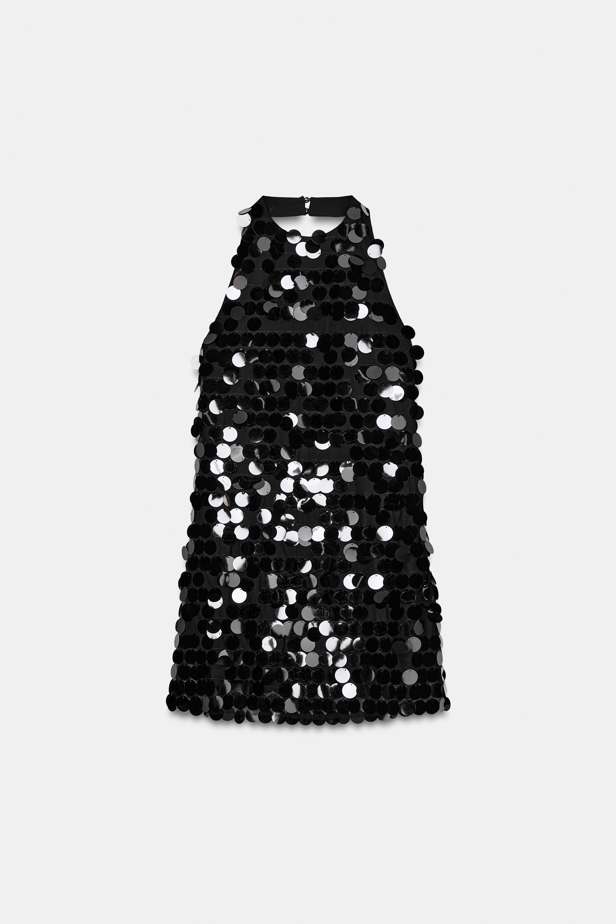 princess polly baby blue dress Beaded Sequin Dress Zara main image 1