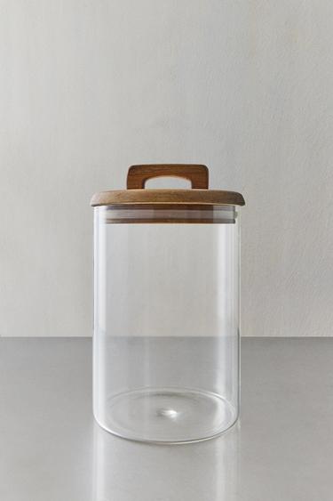 MEDIUM-SIZED WIDE STORAGE JAR - Light beige by Zara