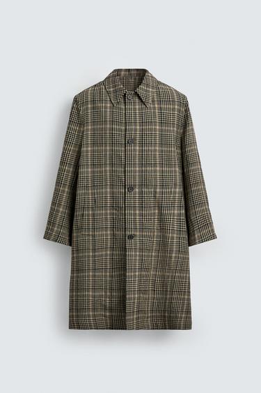 ABRIGO LANA - LINO LIMITED EDITION - Marrón de Zara