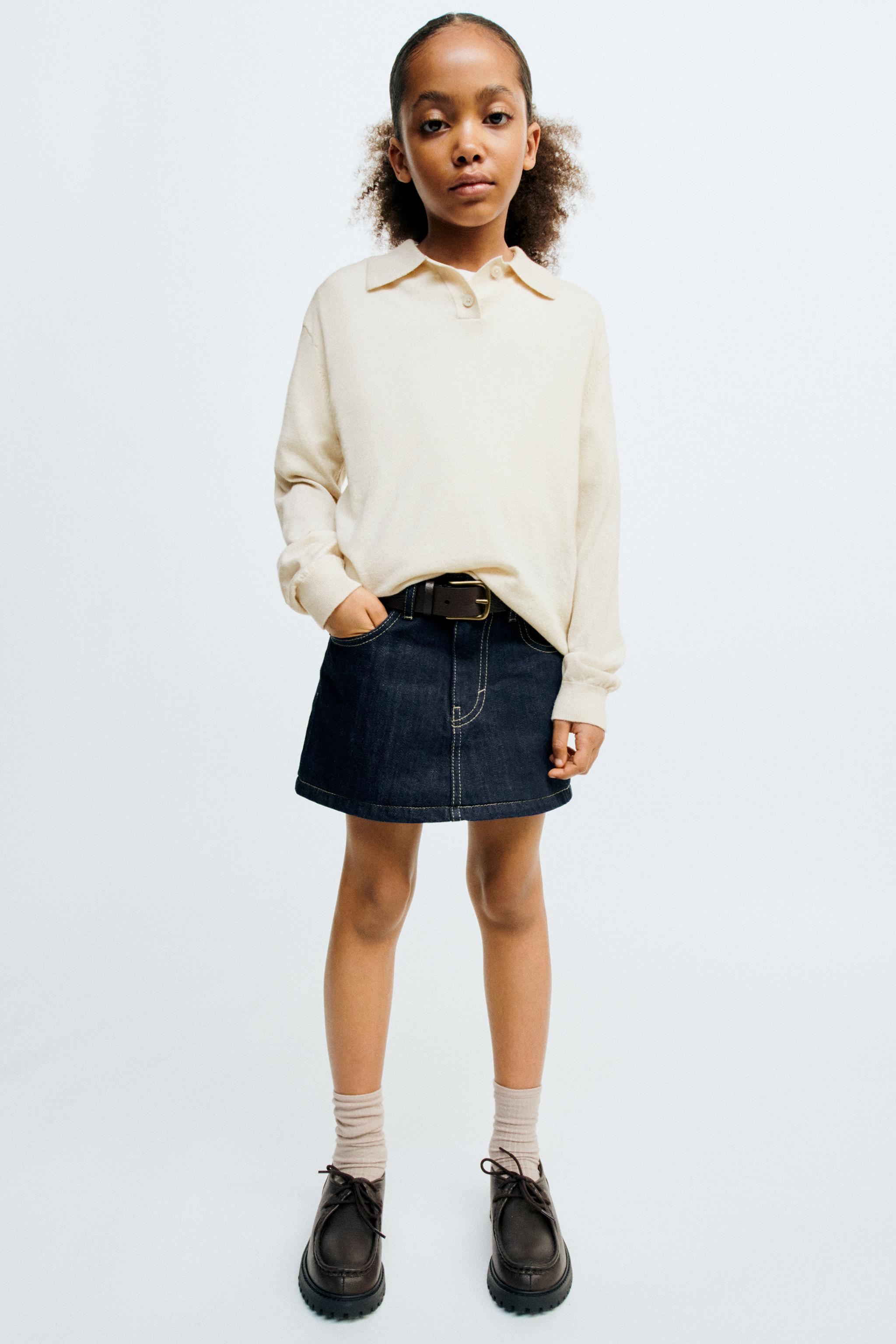 Black denim clearance mini skirt zara