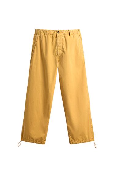 Aaron Levine x ZARA リラックスフィットコットンパンツライトイエローZaraのAaron Levine x ZARA リラックスフィットコットンパンツ - ライトイエロー 