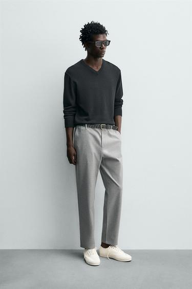PANTALONS SLIM FIT CONFORT - Gris de Zara