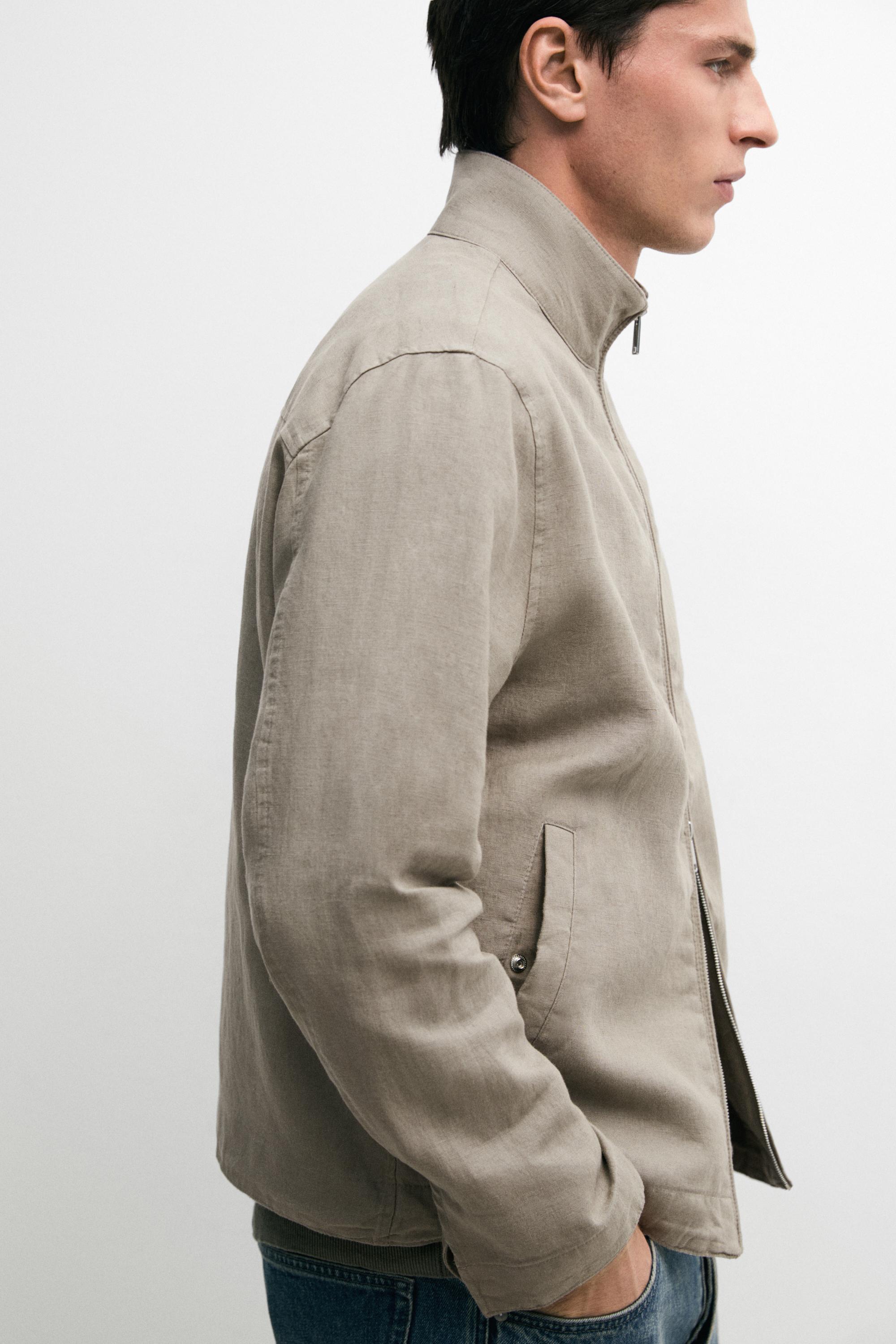 Veste bomber lin