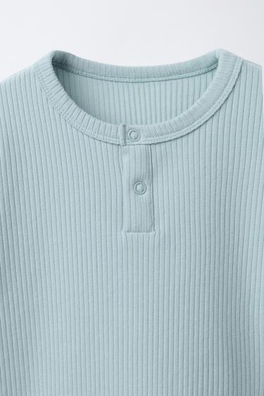 1 1/2-6 ANS/ PYJAMA CÔTELÉ UNI - Vert de Zara - Image 5