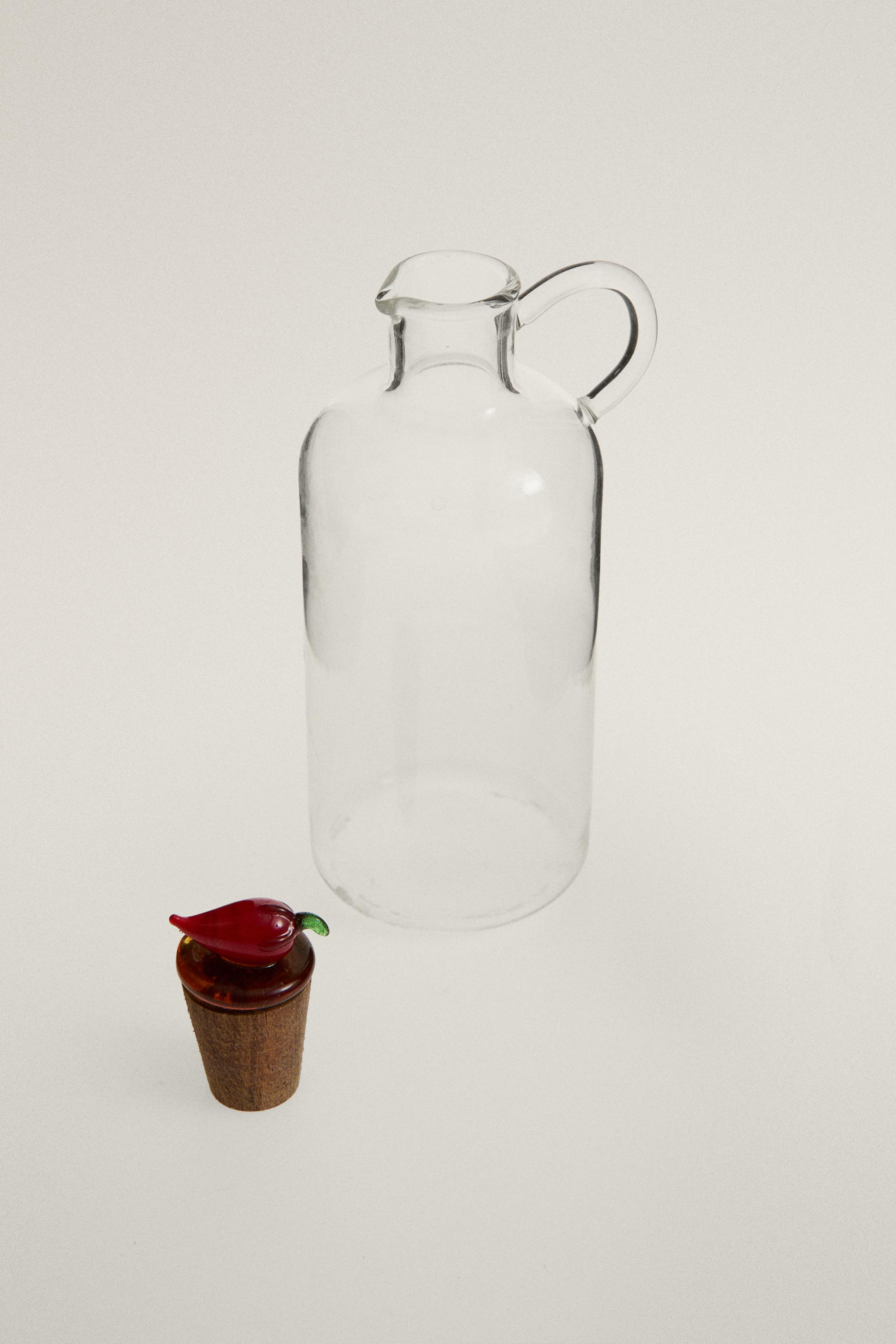 CHILI BOROSILICATE GLASS CRUET — Red