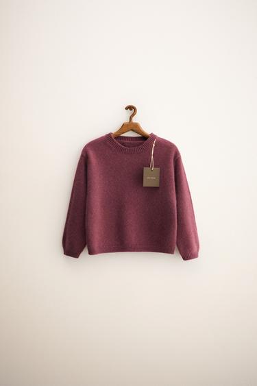 ZARA TIMELESS - KASCHMIR-STRICKPULLOVER - Dunkelrosa von Zara