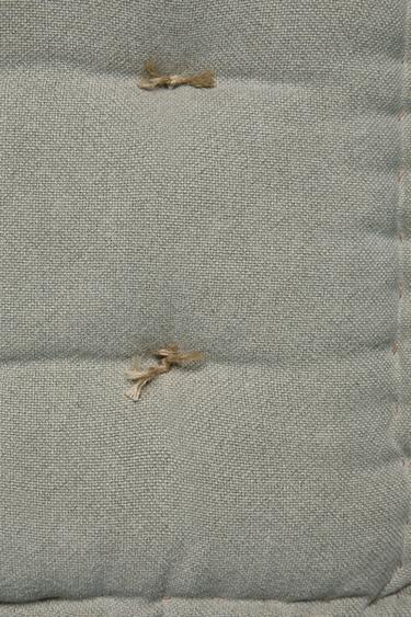 COUSSIN D'ASSISE SURPIQÛRES - Bleu chiné de Zara - Image 4