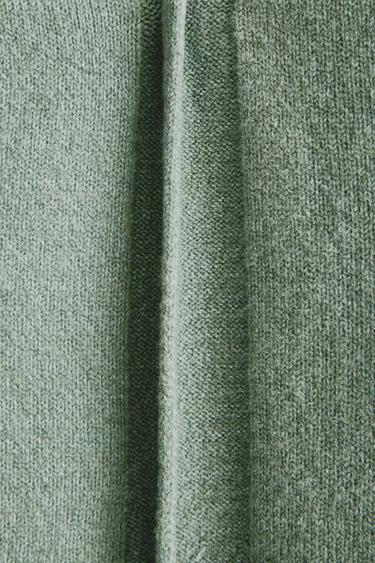 CARDIGAN EN MAILLE - Vert de Zara - Image 3