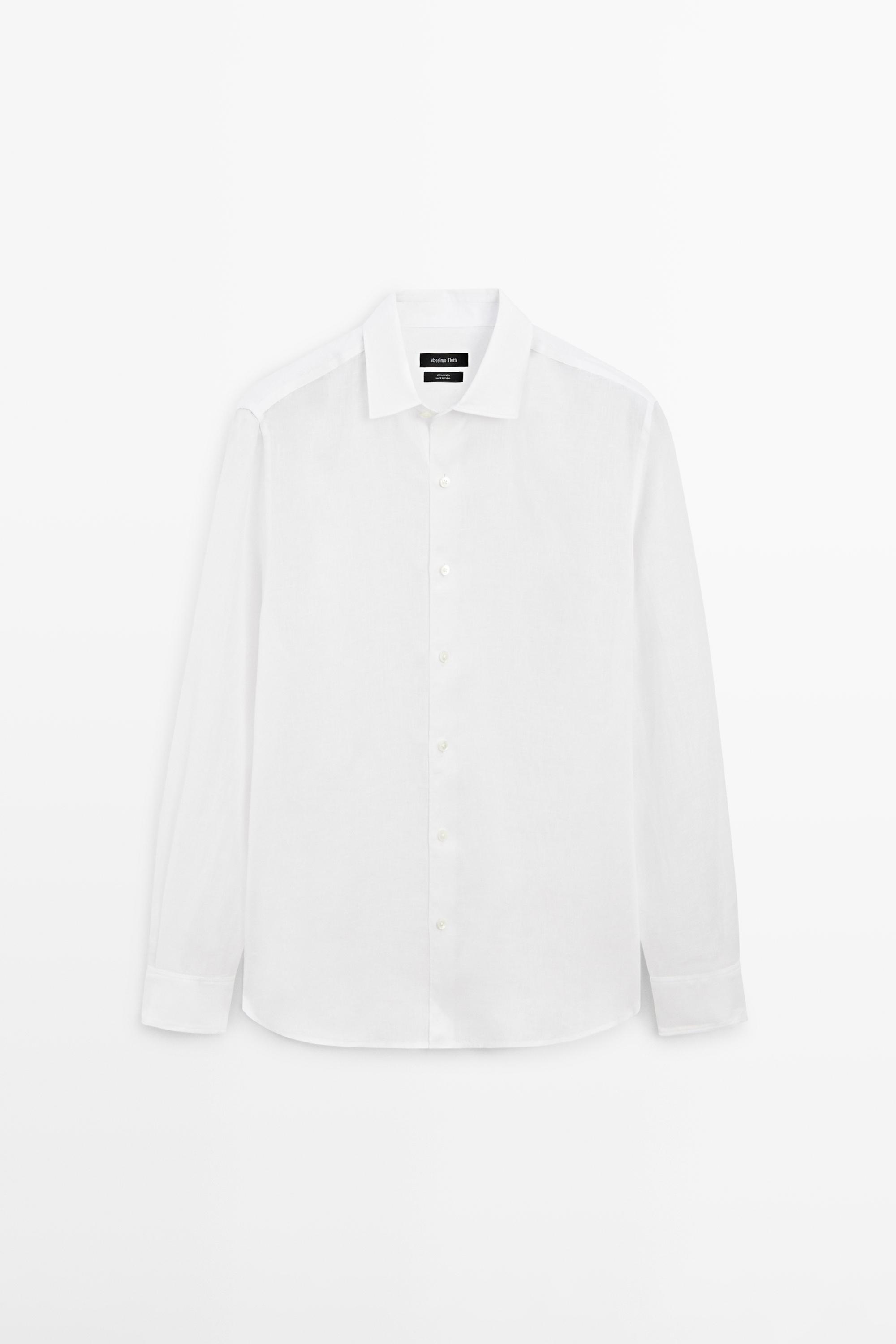 Extra fine regular fit linen shirt