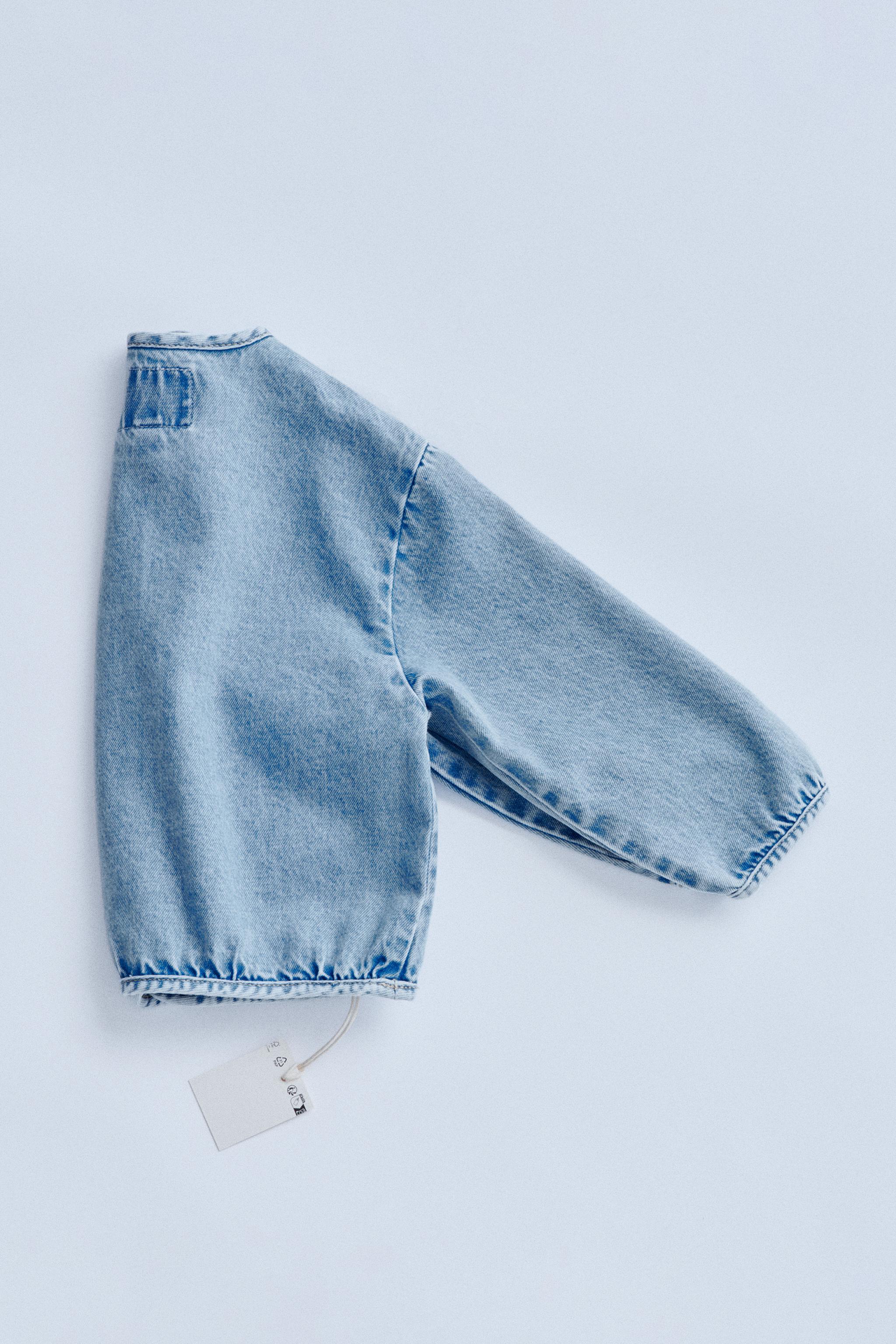 ZARA ザラ✨ ジャケット デニム調 エルボーパッチ インディゴブルー XL ZARA ザラ✨ ジャケット デニム調 エルボーパッチ インディゴ