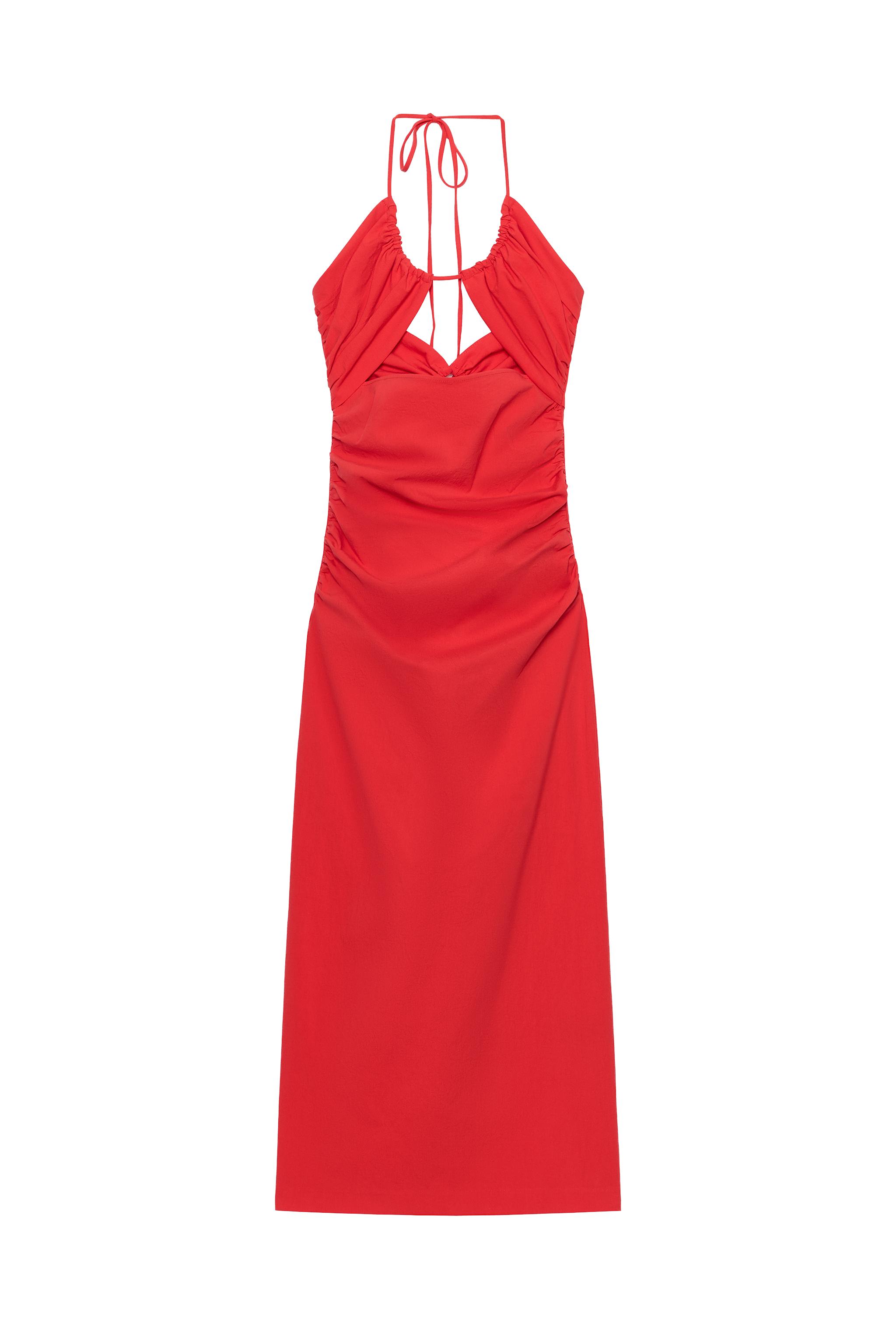 bec and bridge asym midi dress Bec & Bridge Conni Asym Midi Dress - Arctic Blue/Dark Choc