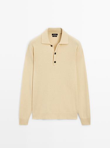 Zara 100% wool knit polo sweater - 319