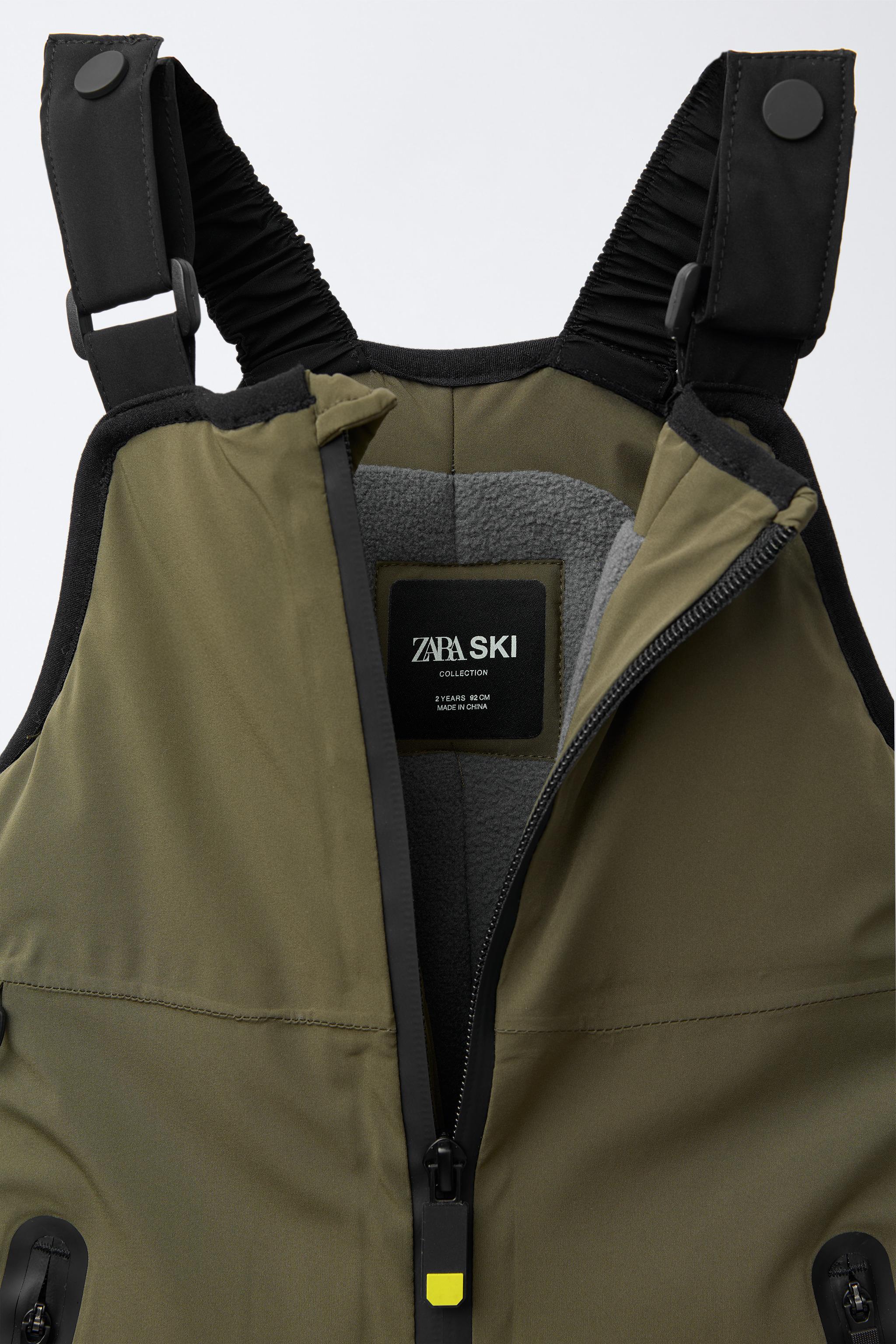 RECCO®システム搭載防水防風ビブパンツ スキーコレクション - カーキ