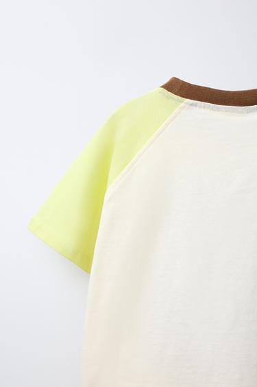 T-SHIRT À MANCHES RAGLAN NUMÉROTÉ - Blanc de Zara - Image 3