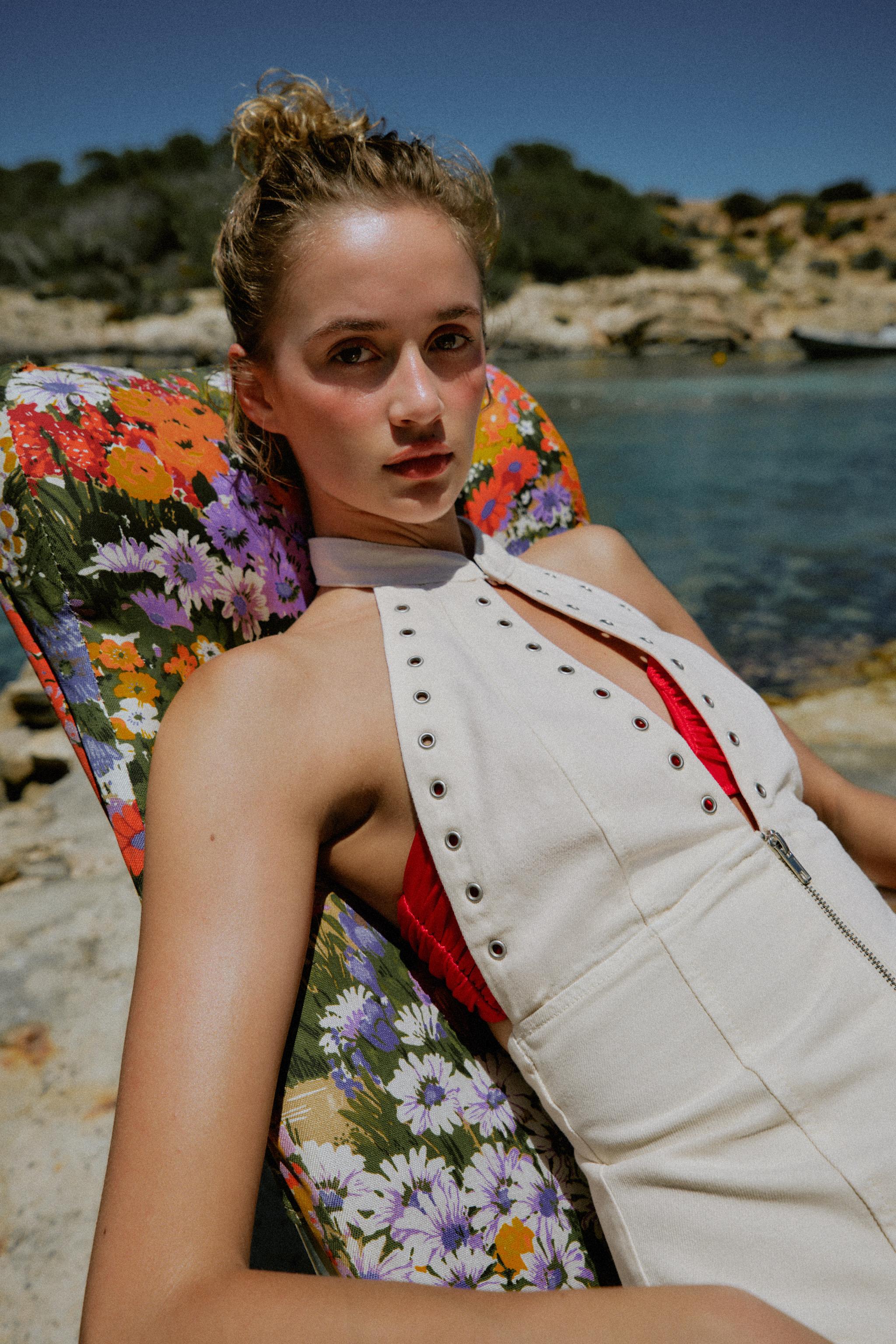 KUŞGÖZLÜ HALTER TOP - Görsel 3