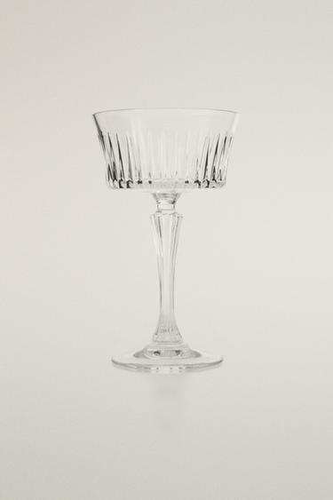 VERRE À CAVA CRISTALLIN RELIEF - Transparent de Zara - Image 0