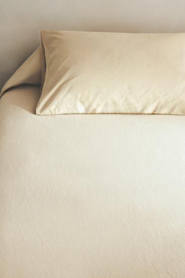 FUNDA NÓRDICA ALGODÓN TEXTURA - Beige de Zara