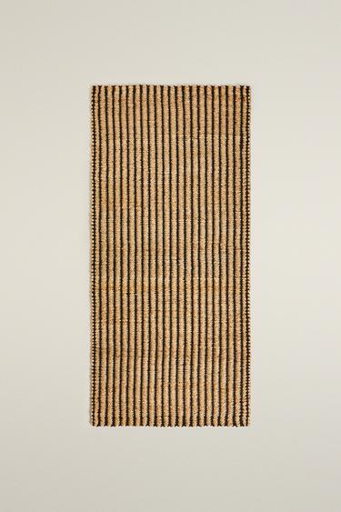 JUTE CARPET RUNNER - Black by Zara