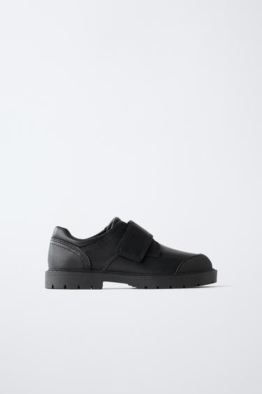 LEATHER SCHOOL SHOES - Black by Zara
