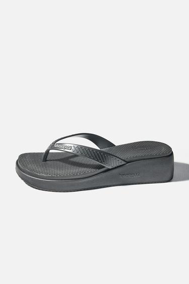HAVAIANAS ® x ZARA PLATFORM SANDALS - Black by Zara
