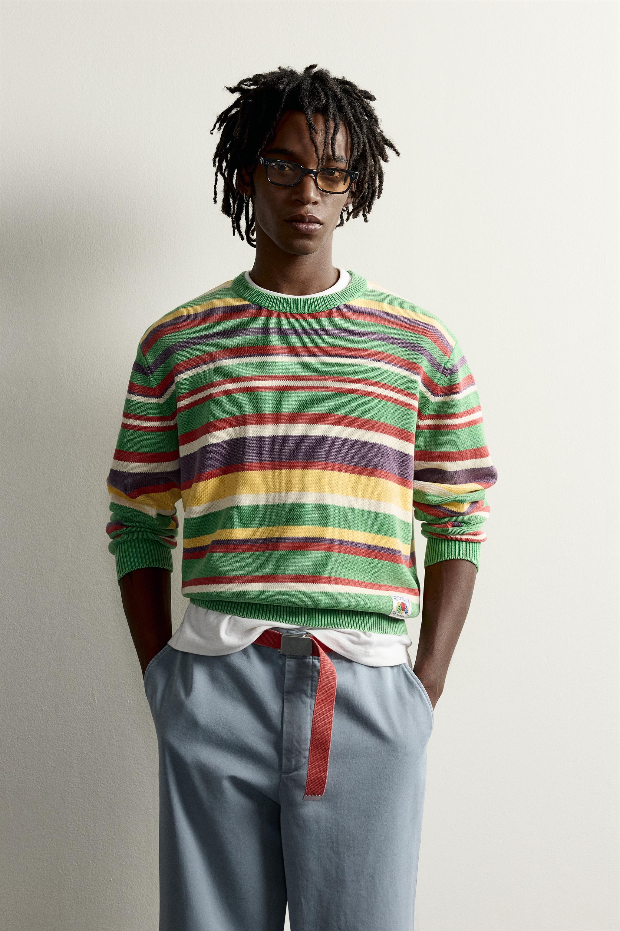Zara FRUIT OF THE LOOM™ NAKIŞLI %100 PAMUKLU KAZAK görsel 2