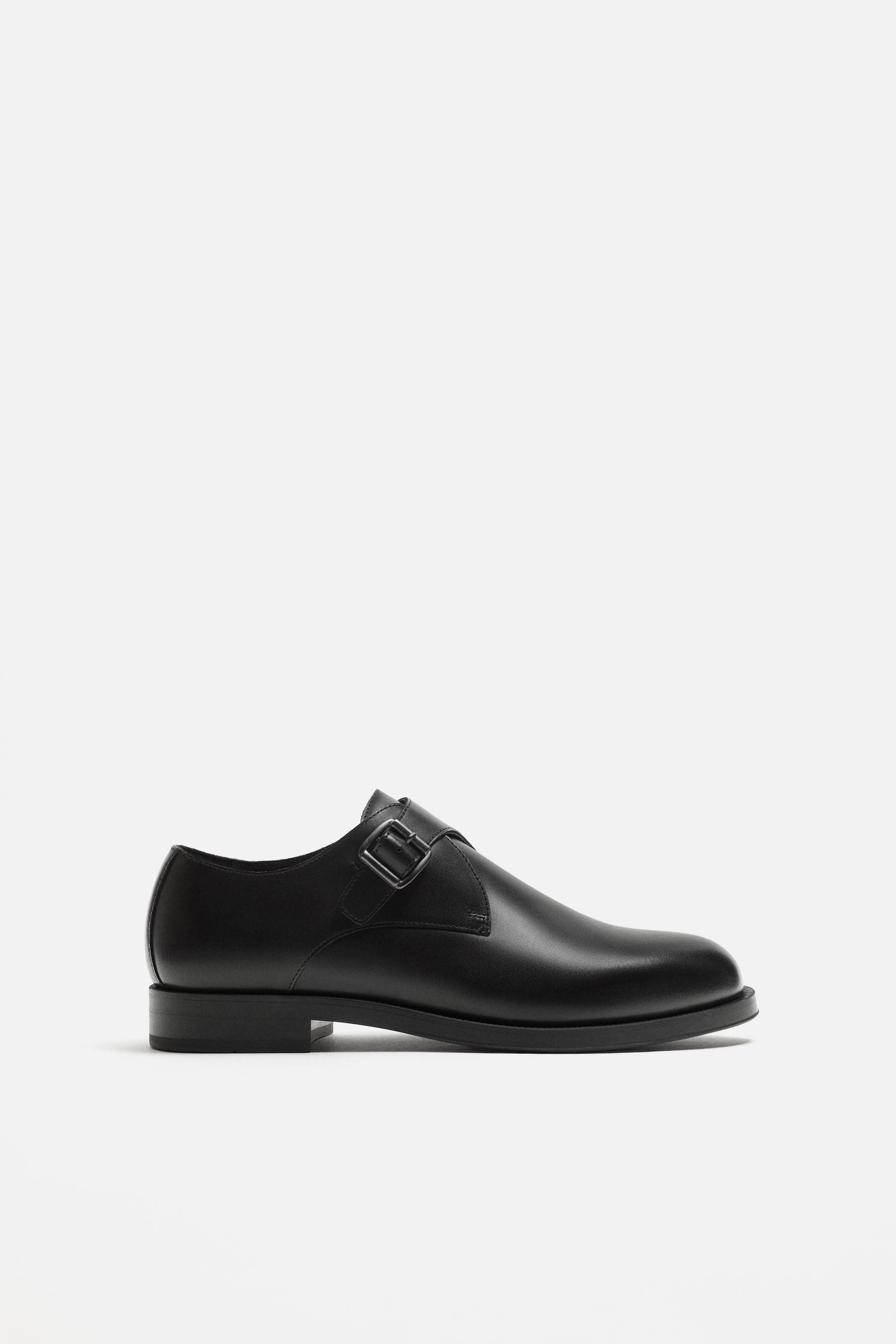 Leather Shoes Zara All Black Shoes Zara Man Dress Shoes Size 40