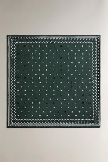 LOT DE SERVIETTES COTON HIVER NOËL (LOT DE 2) - Vert de Zara - Image 1