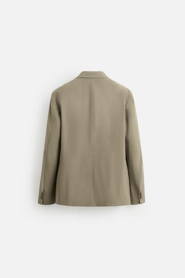 TEXTURED SUIT BLAZER - Brown / Taupe by Zara - Image 7