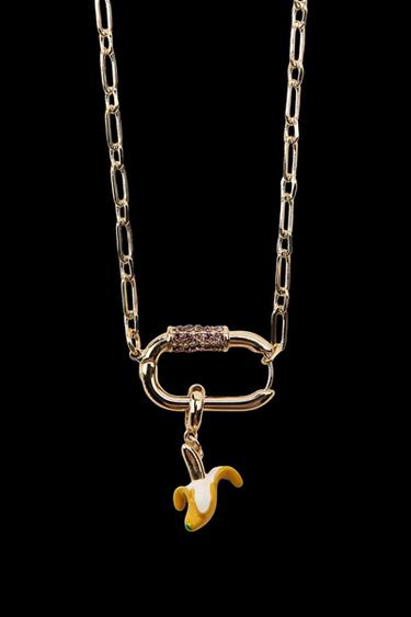 PACK 2 COLLARES METÁLICOS CHARMS - Dorado de Zara