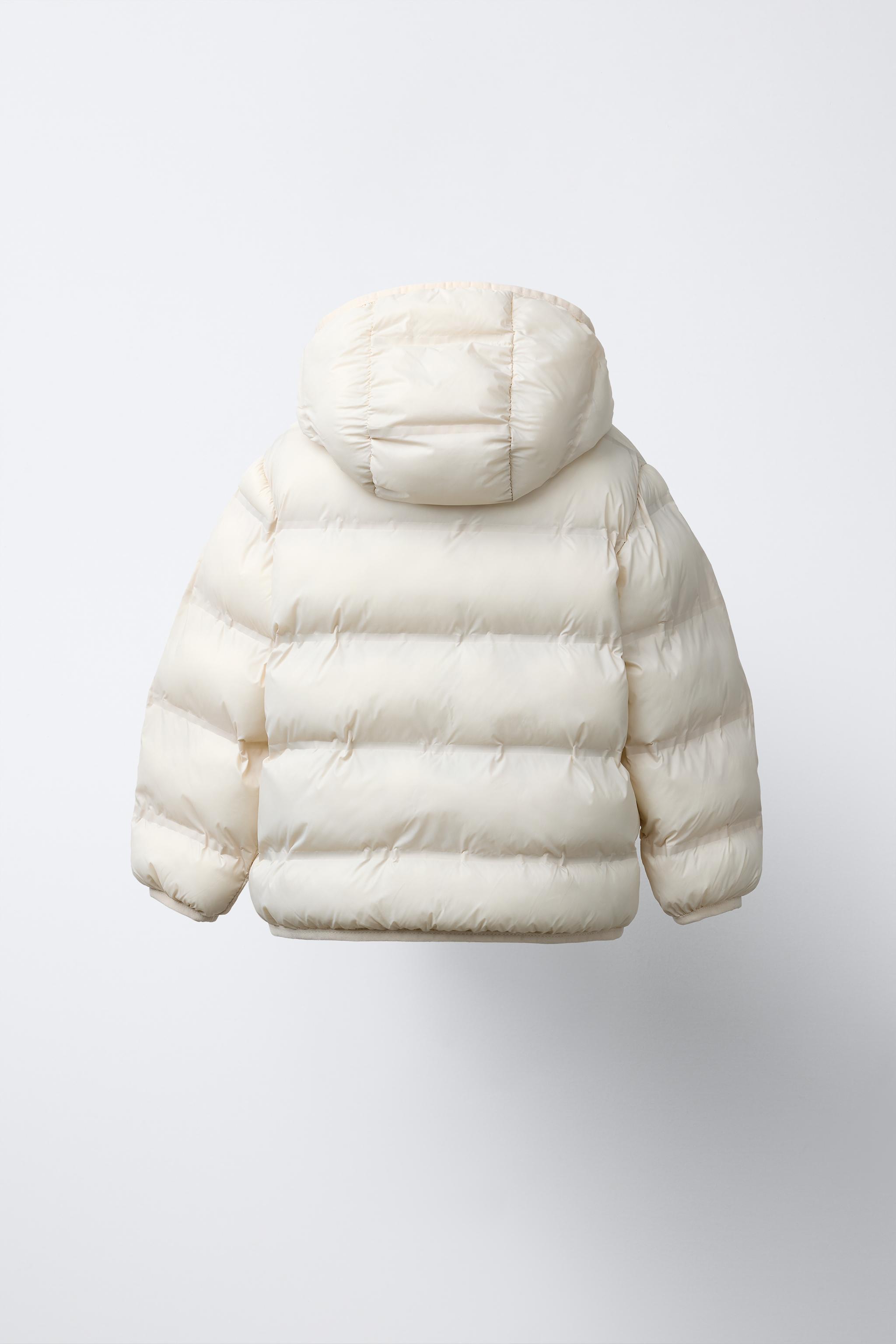 フード付き軽量パフジャケット - エクリュ | ZARA Japan / 日本