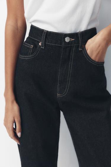 JEAN TRF WIDE LEG TAILLE HAUTE LONGUEUR COMPLÈTE - Bleu soutenu de Zara - Image 3