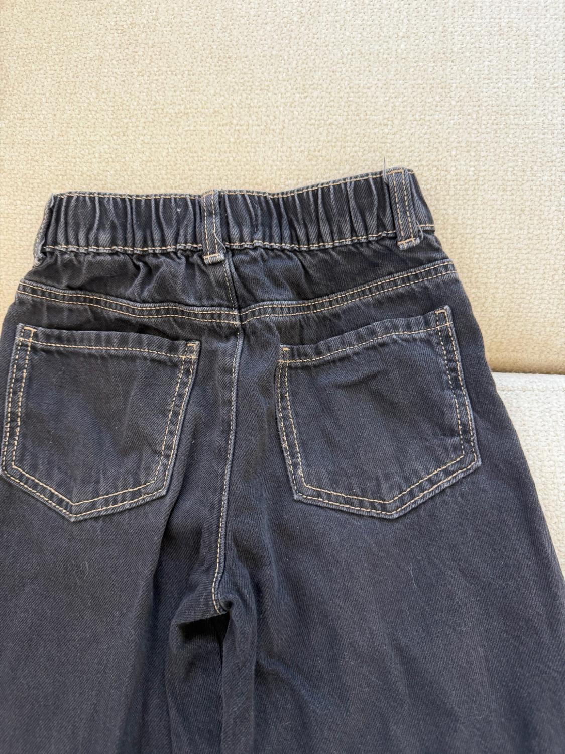 RUFFLED HEM CULOTTE JEANS - Image 9