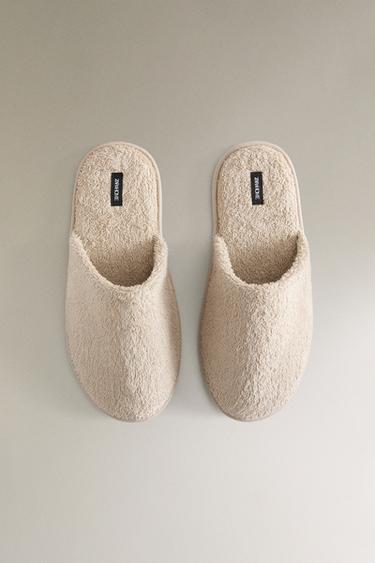 CHAUSSONS TISSU ÉPONGE SALLE DE BAINS - Sable de Zara - Image 2