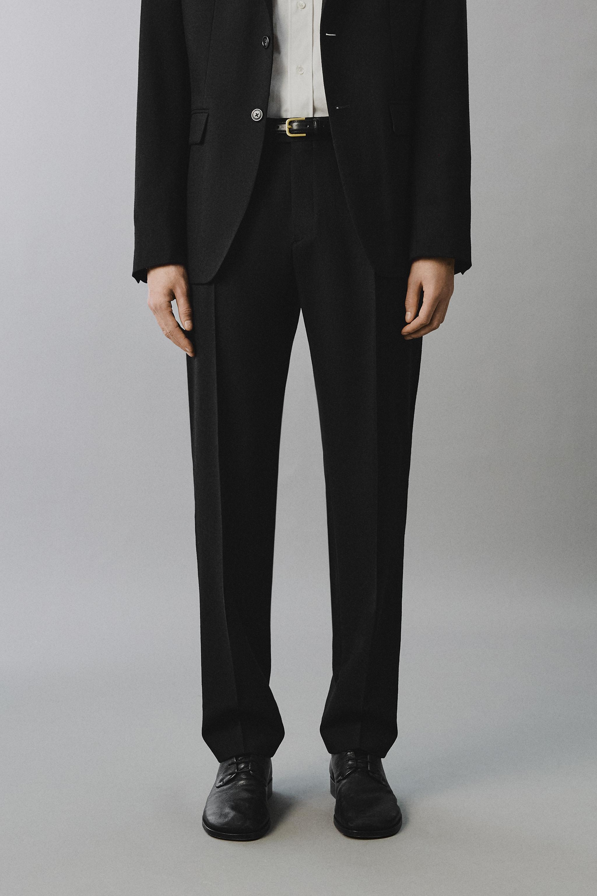 100% WOOL SUIT PANTS