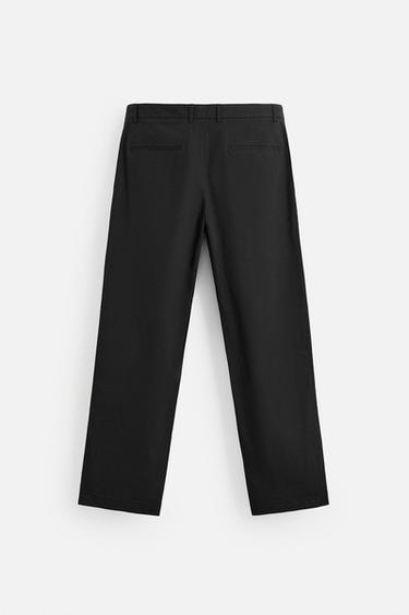 STRAIGHT-LEG TROUSERS - Black by Zara - Image 6