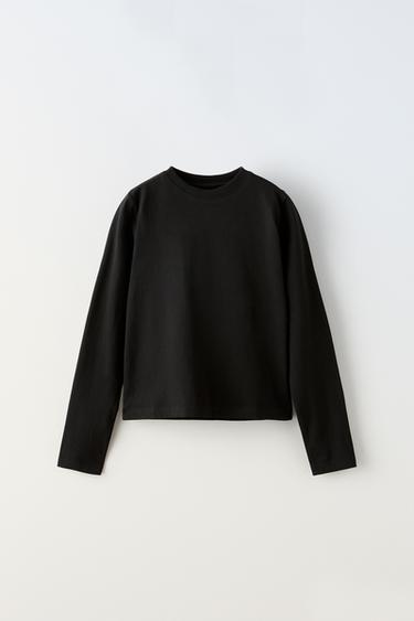 Zara PLAIN SHIRT - Black
