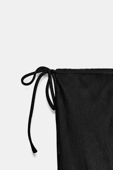 ZW COLLECTION EMBROIDERED SATIN TROUSERS - Black by Zara - Image 5
