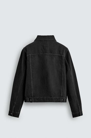 BASIC DENIM JACKET - Charcoal by Zara - Image 8